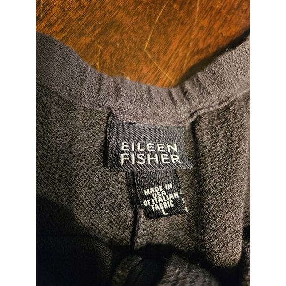Eileen Fisher Wide Leg Lounge Beachy Gray Pants Size Large - Picture 5 of 9